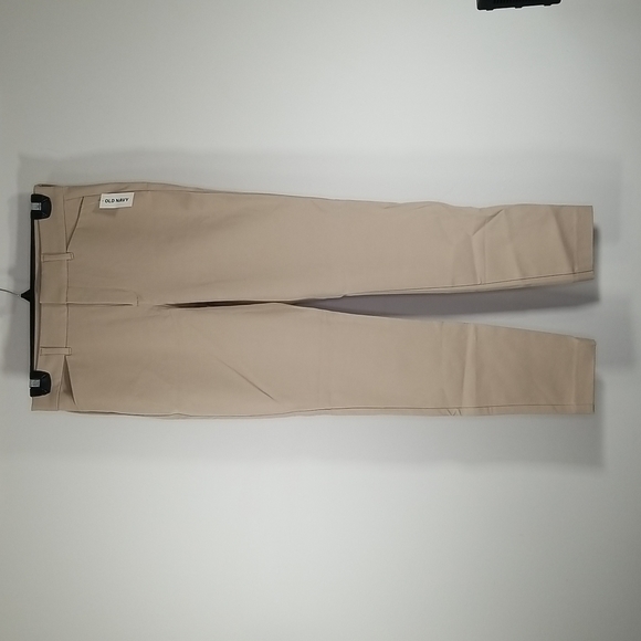 Old Navy Women's Size 8 High Waisted Pixie Pants Cream Full Length - Picture 3 of 11